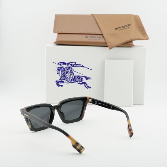 Burberry BE4392U 405587 Square Sunglasses - Black/Grey